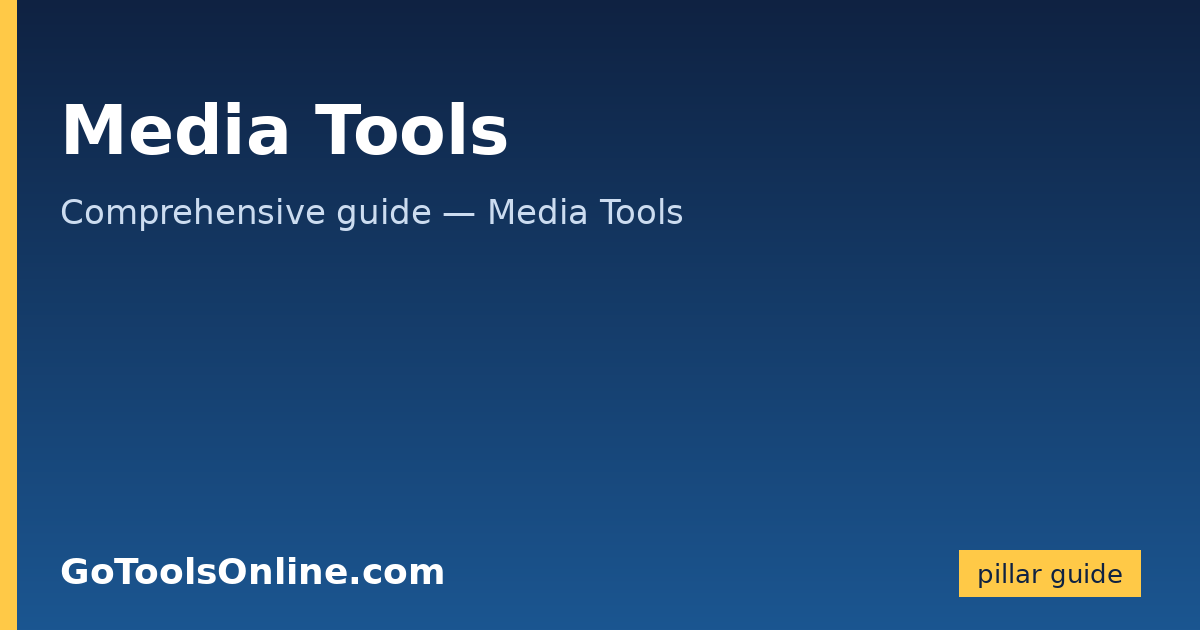 Media Tools Example Free Media Tools — QR Code, Video, Audio, GIF, Color | GoToolsOnline